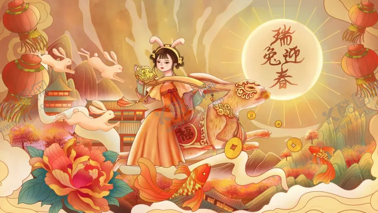 编号：14853709122147012481【酷图网】源文件下载-兔年 