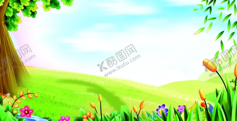 编号：74994202090942087790【酷图网】源文件下载-卡通草地背景