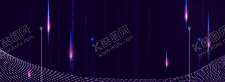 编号：73512306261438077371【酷图网】源文件下载-紫色炫酷banner背景