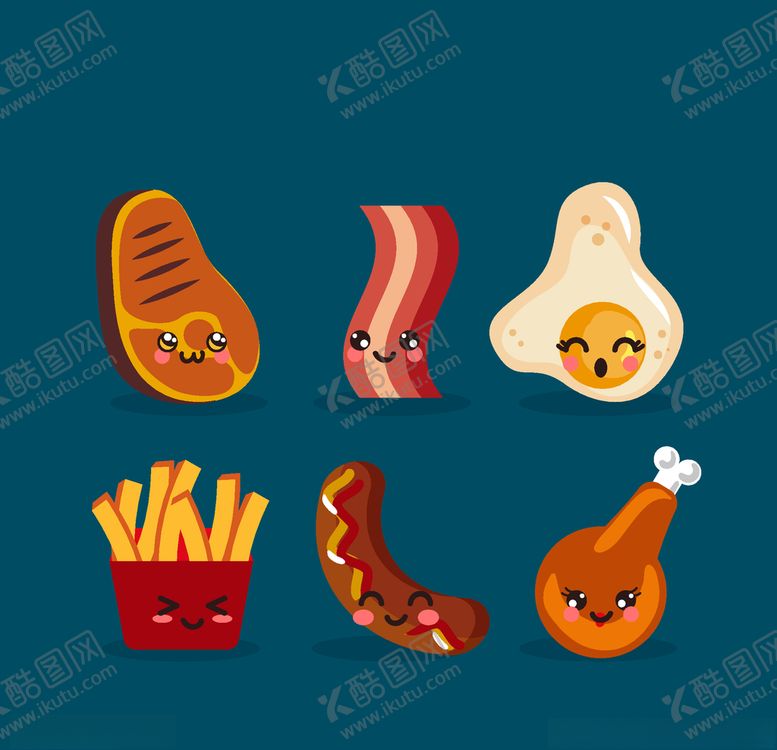 编号：90889807050624041487【酷图网】源文件下载-可爱食物