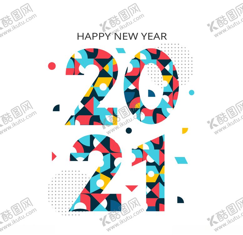 编号：57189605110800565905【酷图网】源文件下载-2021新年艺术字海报