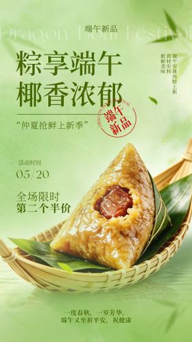 端午节节日美食产品促销海报