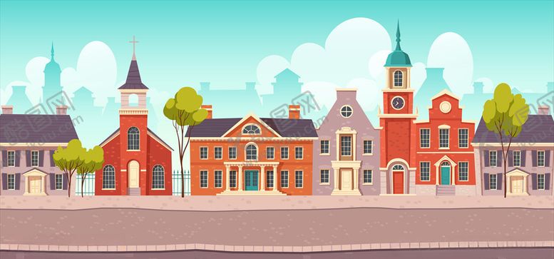 编号：72164710031722002976【酷图网】源文件下载-城市插画