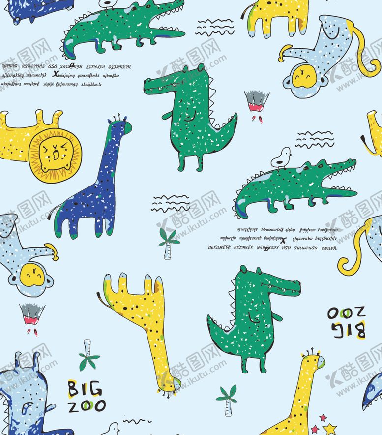 编号：34187009140611136717【酷图网】源文件下载-卡通鳄鱼