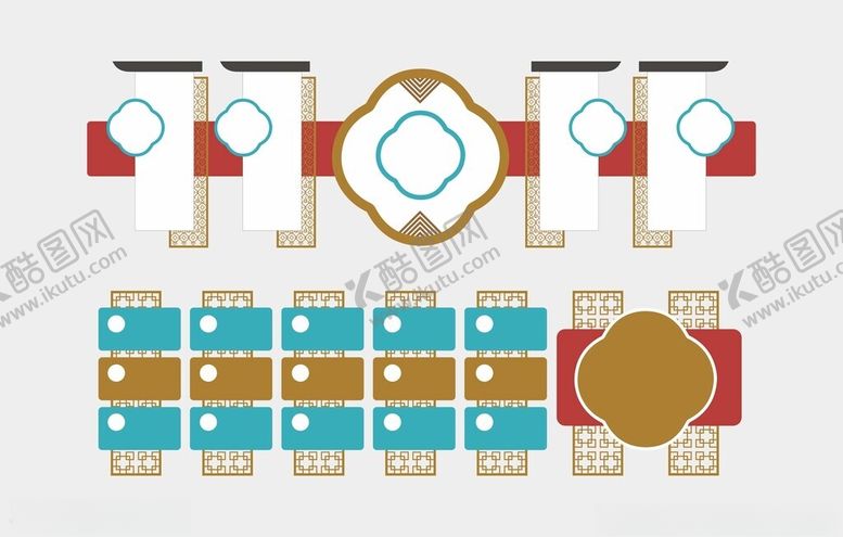 编号：90551702052034117437【酷图网】源文件下载-中式边框文化墙