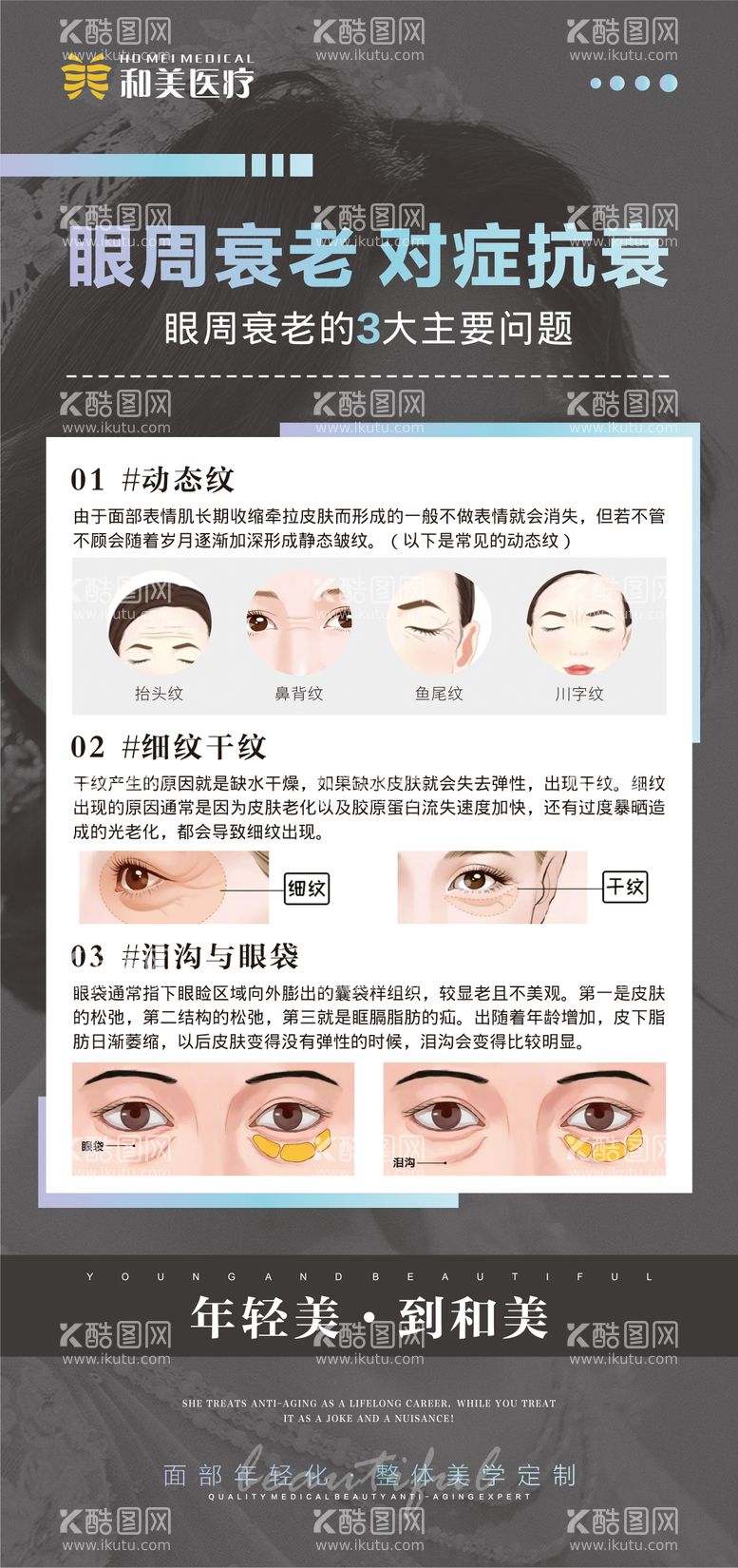 编号：31075311270433014009【酷图网】源文件下载-眼部衰老的症状科普