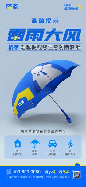 雷雨大风温馨提示