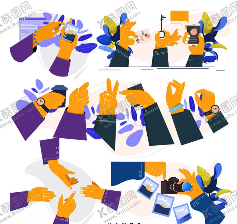 编号：23445809152024211638【酷图网】源文件下载-手臂动态姿势