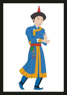 少数民族人物素材手绘手绘
