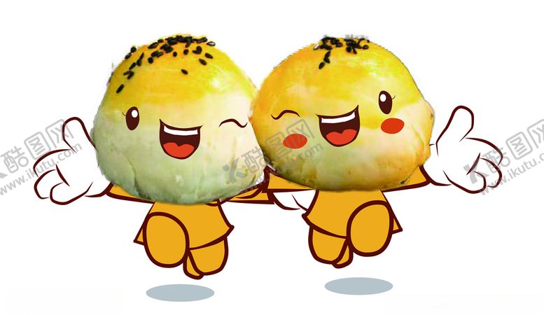 编号：70964610110639263344【酷图网】源文件下载-可爱蛋黄酥小人