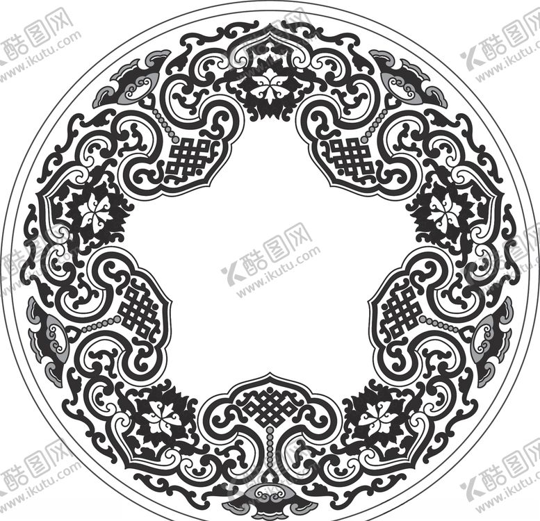 编号：61704309230439223379【酷图网】源文件下载-镂空花图案