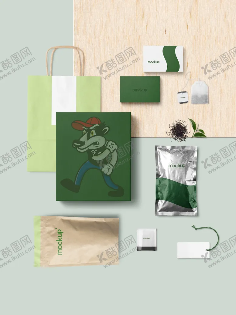 编号：43250309222146288313【酷图网】源文件下载-茶叶包装vi样机