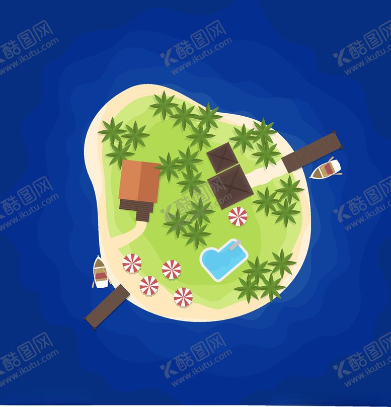 编号：99734505150921126753【酷图网】源文件下载-小岛自然风光