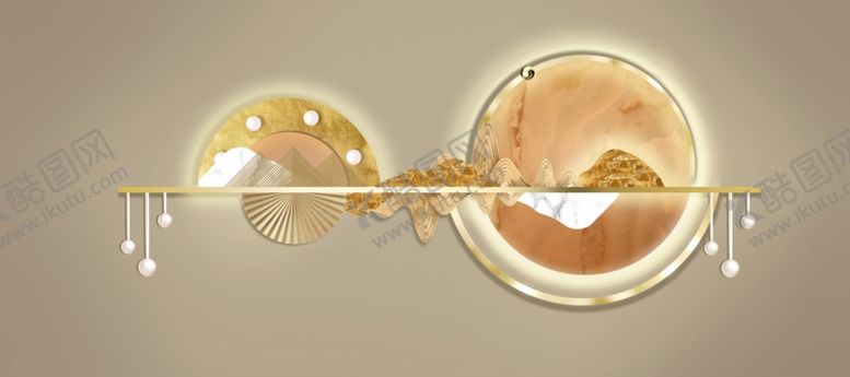 编号：57537404220200176305【酷图网】源文件下载-金色梦幻球体创意场景