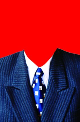 男士西装证件照模板