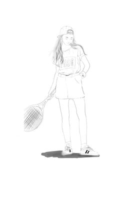 网球少女
