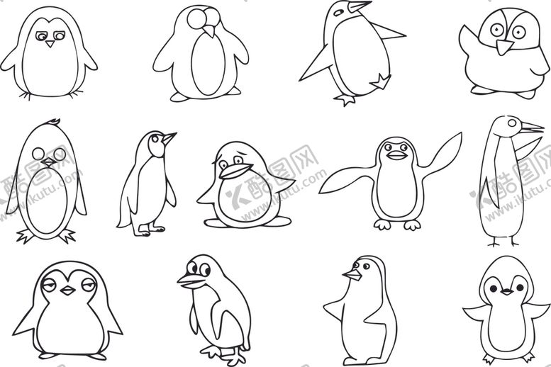 编号：73560609221725268669【酷图网】源文件下载-企鹅卡通