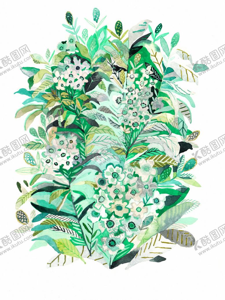 编号：56936606250311391365【酷图网】源文件下载-北欧风格淡色水彩画