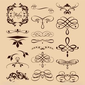 复古装饰性花纹设计元素