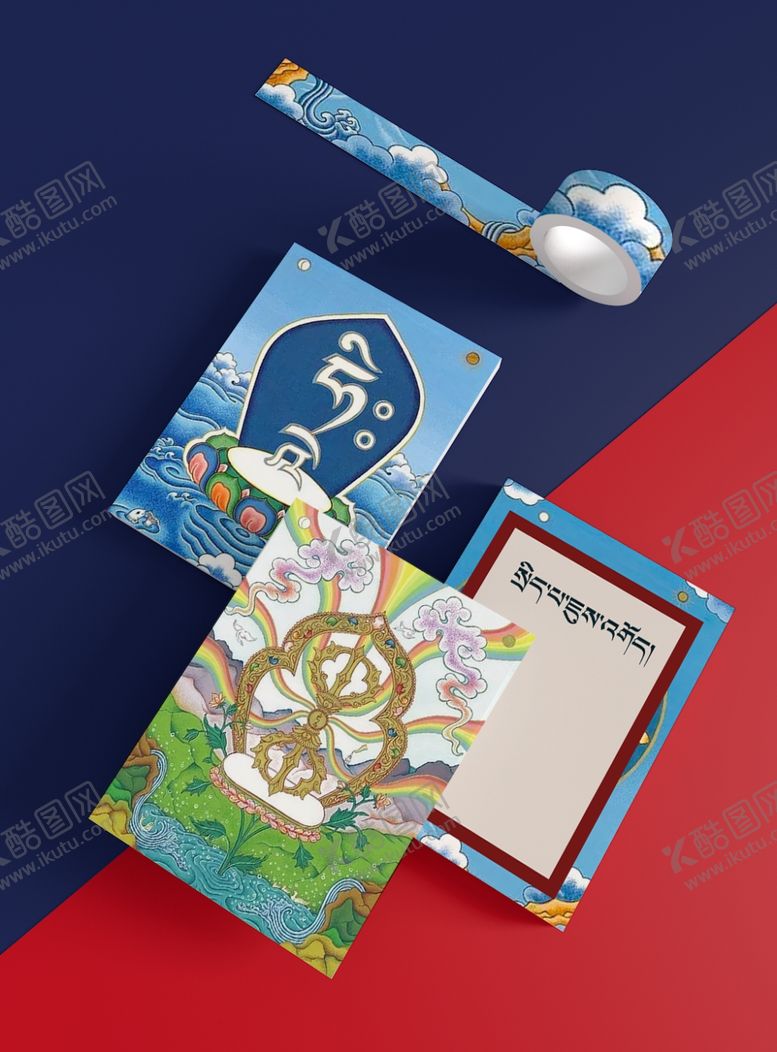 编号：69415307082354173123【酷图网】源文件下载-原创模型文创vi样机藏式