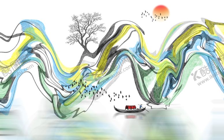 编号：94394205180228011782【酷图网】源文件下载-中国风山水背景