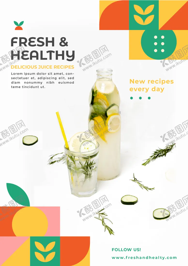 编号：38215009300841580641【酷图网】源文件下载-健康饮品广告海报