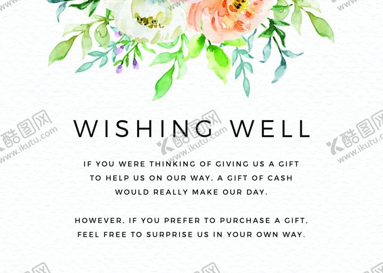 编号：95946409200446577114【酷图网】源文件下载-小清新水彩邀请函设计