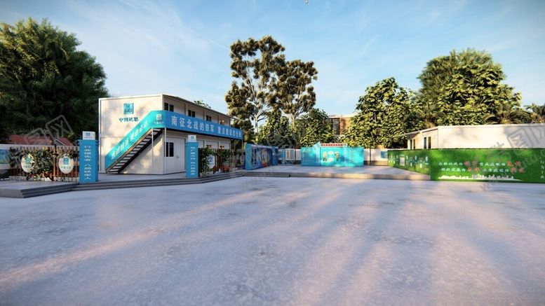 编号：26939702241548166546【酷图网】源文件下载-3D中建八局办公区设计