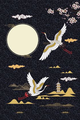 新中式底纹背景