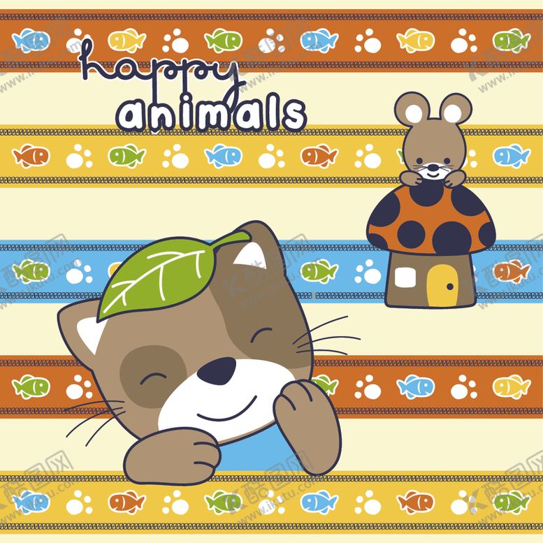 编号：84798910032049384715【酷图网】源文件下载-卡通动物