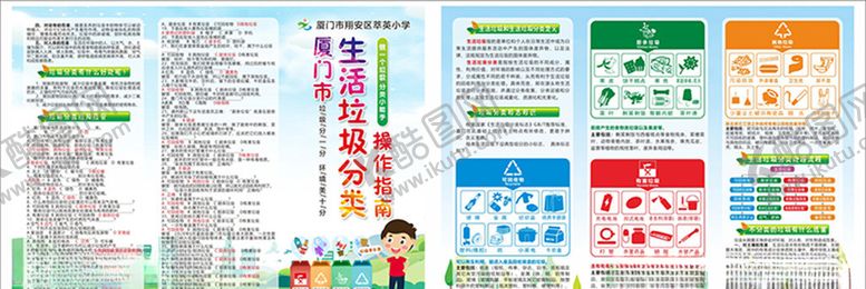 编号：63988909230344026518【酷图网】源文件下载-垃圾分类三折页