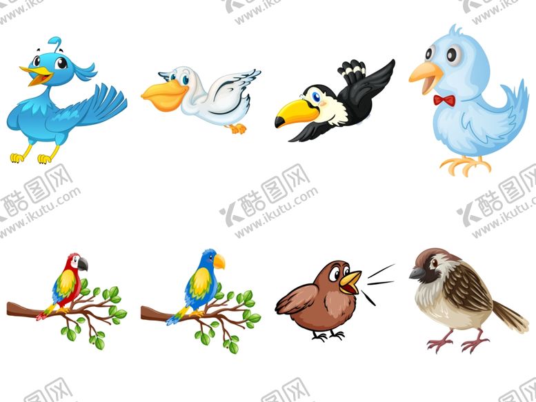编号：66222709231233283311【酷图网】源文件下载-卡通鸟