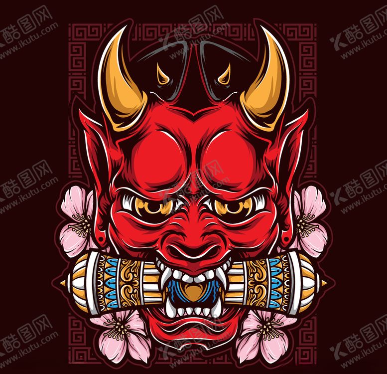 编号：11886711010257065799【酷图网】源文件下载-日式魔鬼头像