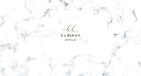 小清新大理石婚礼