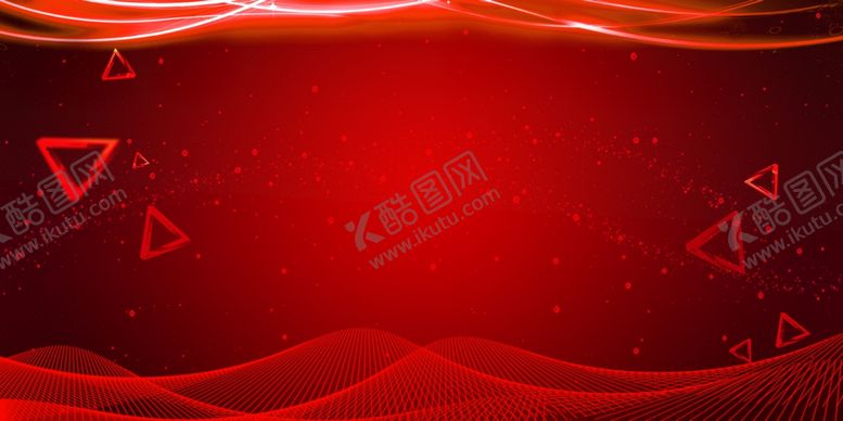 编号：40541604220410154241【酷图网】源文件下载-红色科技展板