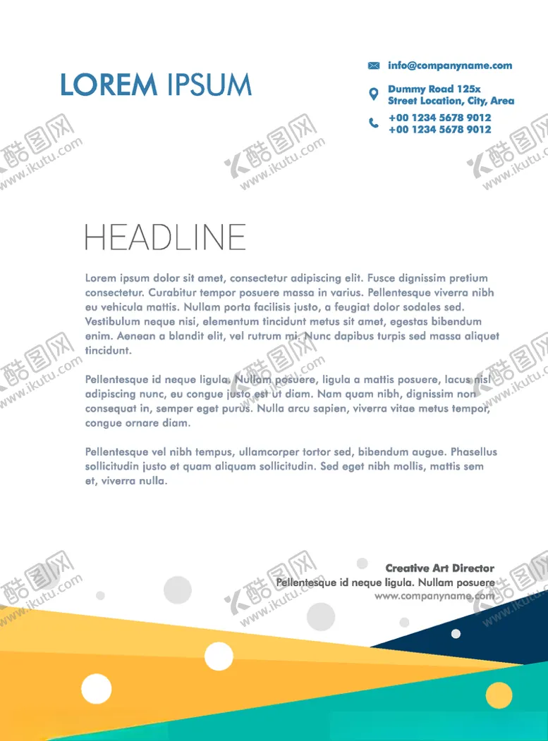 编号：47914606270103173307【酷图网】源文件下载-商务信纸