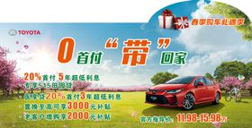 购车节车顶牌