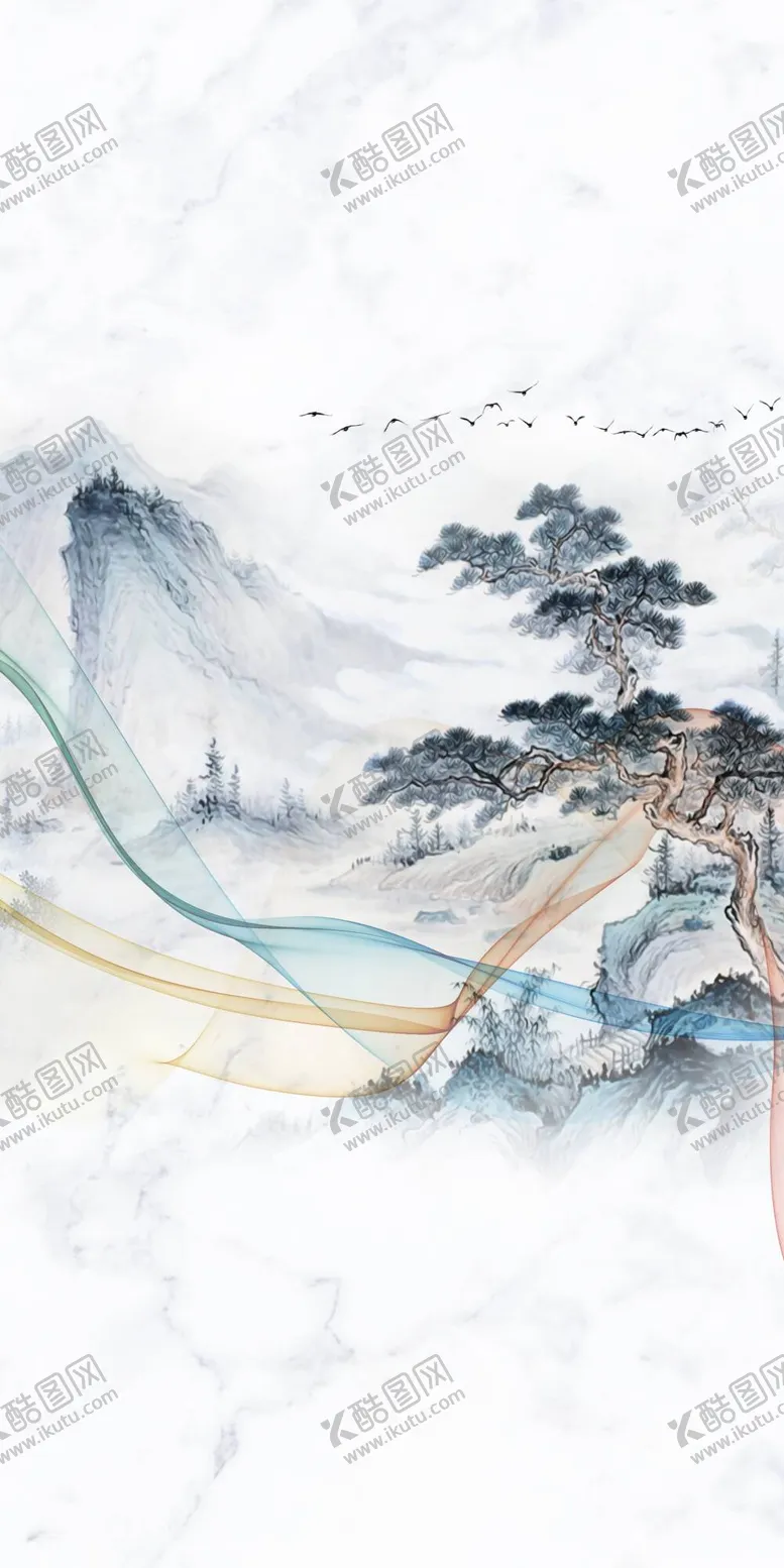 编号：38176409282350468260【酷图网】源文件下载-新中式山水 