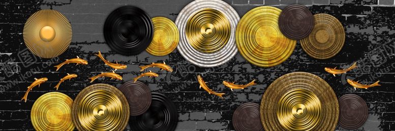 编号：19875609210333504869【酷图网】源文件下载-创意国潮装饰画图片