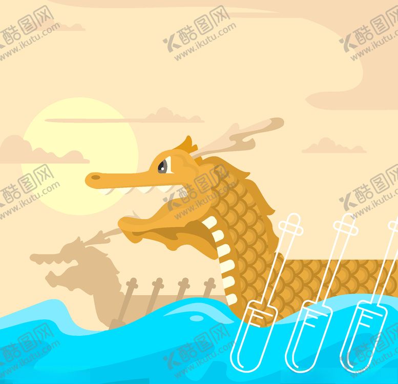 编号：29070907061713401297【酷图网】源文件下载-矢量端午龙舟