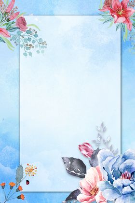 清新背景底纹边框绿色植物文艺