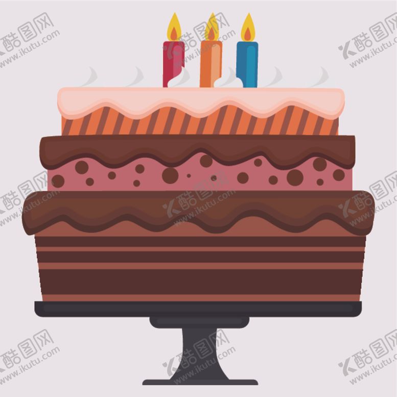 编号：55895907060714355128【酷图网】源文件下载-生日蛋糕