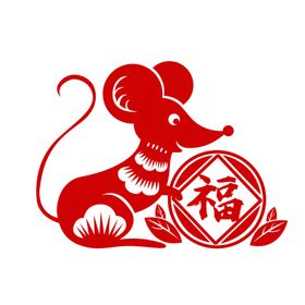老鼠剪影