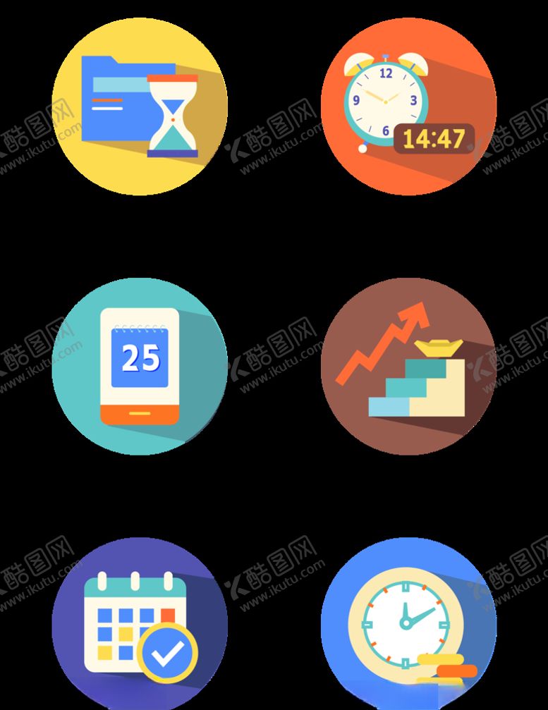 编号：54815709201346541347【酷图网】源文件下载-卡通手绘商务办公金融时间管理投