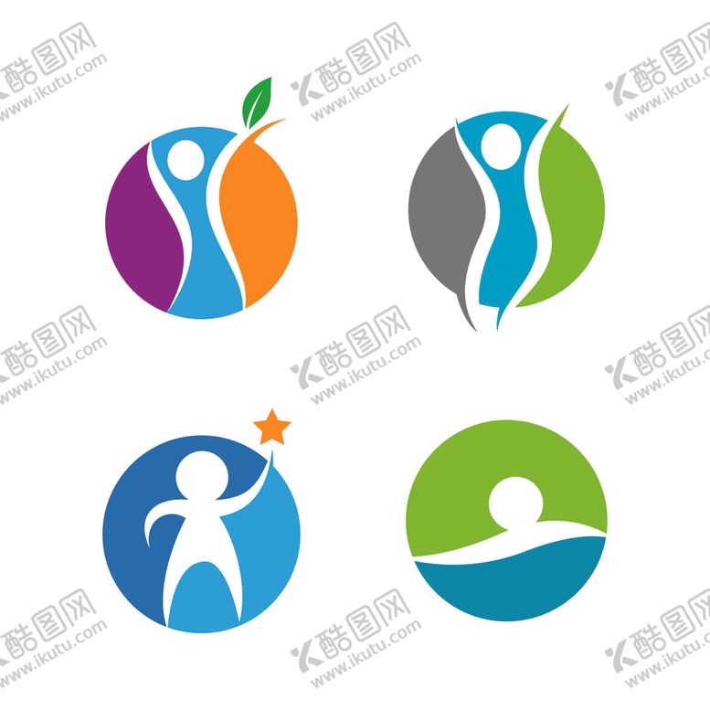 编号：45727003230047456743【酷图网】源文件下载-抽象人物图标