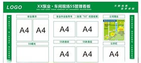 公司企业工厂车间5S管理看板