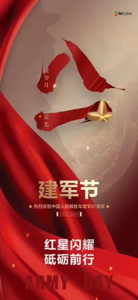 建军节海报