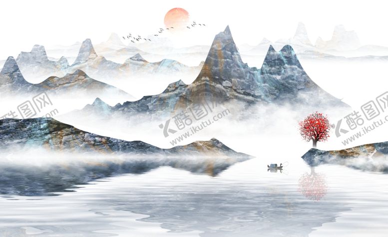 编号：72939905180014184290【酷图网】源文件下载-水墨山水