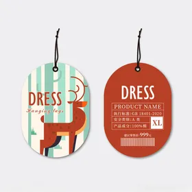 服饰吊牌商品标签商品说明商品鞋子