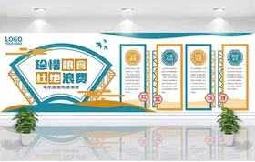 食堂餐厅文化墙设计